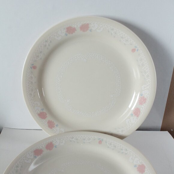 Lot of 4  Corelle by Corning Blossoms In Lace Salad Plate 7.25" - Picture 2 of 2